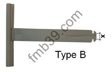Attaches souples Attaches aluminium plastifié pour lames de 14 mm