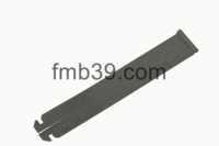 Attaches souples Attache de tablier simple paroi à clipper aluminium plastifié Lg 125
