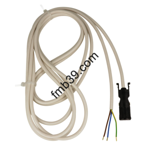 Accessoires divers pour motorisation Câble alim blanc pour moteur XQ5 - 2.5m - 3 conducteurs