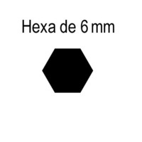Tiges de sorties Hexa de 6 mm