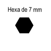 Tiges de sorties Hexa de 7 mm