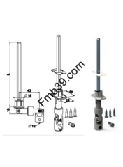 Mini bl. guide déport. Ø12 x hexa 7 - 180 - 22x36 - blc - bât. encast - Mini bl. guide déport. Ø12 x hexa 7 - 180 - 22x36 - blc - bât. encast
