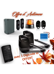 Offre d'Automne Motorisation SOMFY AXOVIA 3S+ io + Digicode offert - Offre d'Automne Motorisation SOMFY AXOVIA 3S+ io + Digicode offert