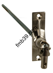 Sortie de caisson acier 45° - 85 x 22 mm - Sortie de caisson acier 45° - 85 x 22 mm