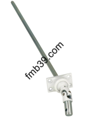 Sortie de caisson Zamak 45° acier blanche - Sortie de caisson Zamak 45° acier blanche