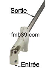 Sorties de caisson à 45° - platine 26 x 65 mm - Sorties de caisson à 45° - platine 26 x 65 mm