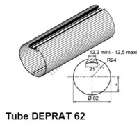 Tubes, barres de charge et seuils Tube DEPRAT de Ø 62 mm x 0,6