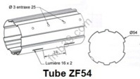 Tubes, barres de charge et seuils Tube ZURFLUH de Ø 54 mm x 0,5