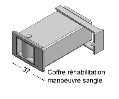Guides sangles et cordons Passe caisson REHAU pour sangle C160