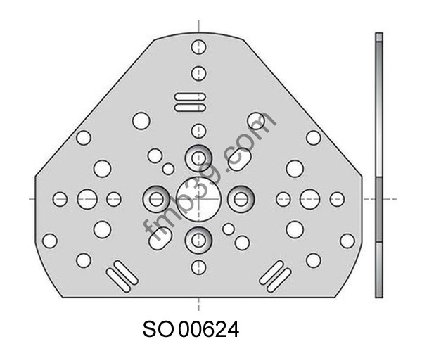 Supports moteurs Plaque universelle pour moteur LS40