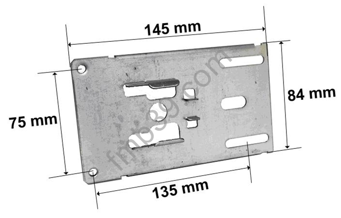 Équerres et plaques supports Plaque support acier pour roulement Ø 42 mm