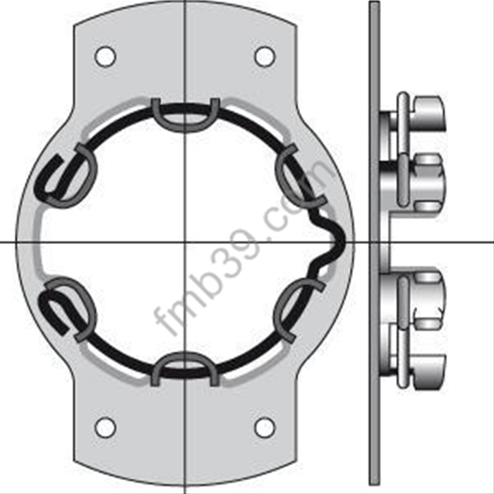 Supports moteurs Support Ø 50 pour joue aluminium en rénovation