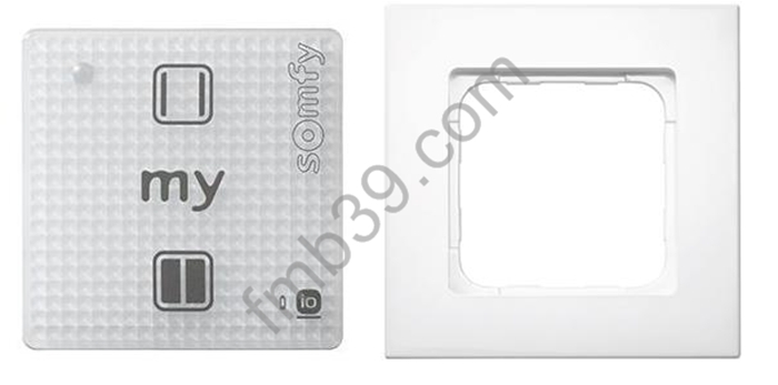 Commandes et automatismes Smoove Sensitif io ON/OFF blanc avec cadre
