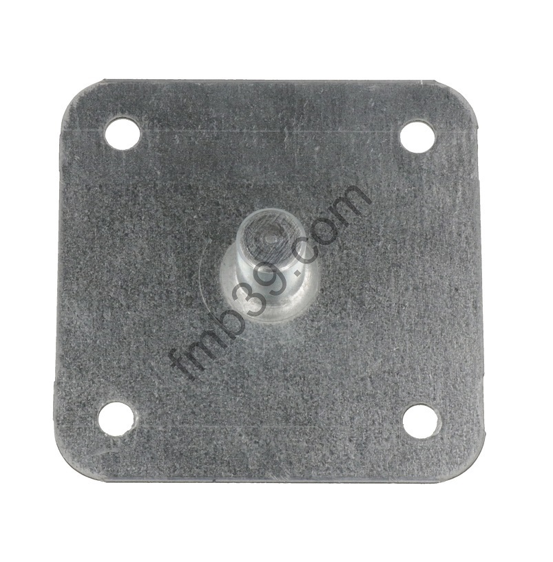 Équerres et plaques supports Support à visser acier galva pion Ø 12 mm  