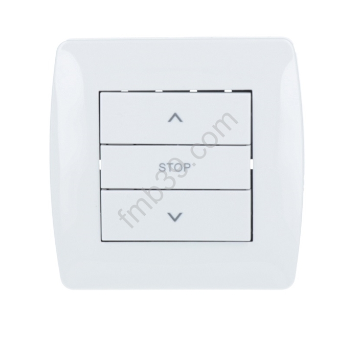 Commandes et automatismes Inverseur filaire mural NICE trois boutons - coloris blanc