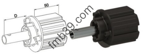 Embouts Embout pour tube ZF64 côté manoeuvre