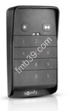Automatismes Clavier SOMFY à code radio 2 RTS - noir