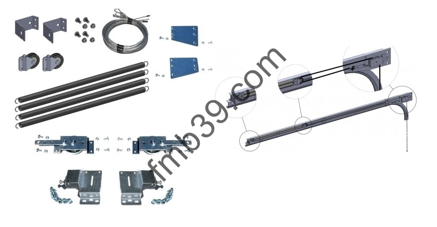 Accessoires de portes sectionnelles Kit de remplacement ressorts de torsion des porte Wayne Dalton