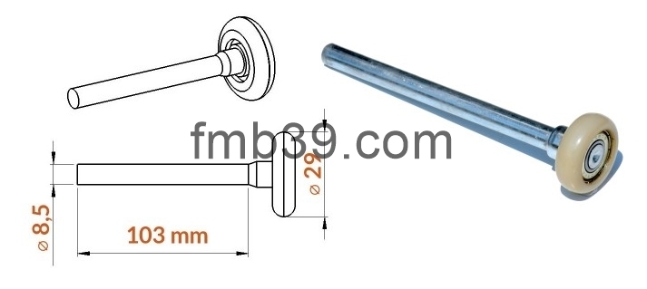 Accessoires de portes sectionnelles Roulette pour porte de garage sectionnelle Wayne Dalton