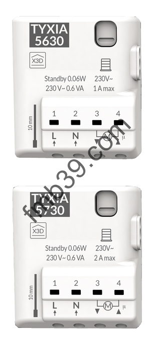Commandes et automatismes Récepteur radio 230 V pour moteur de volet roulant jusqu'à 1 A