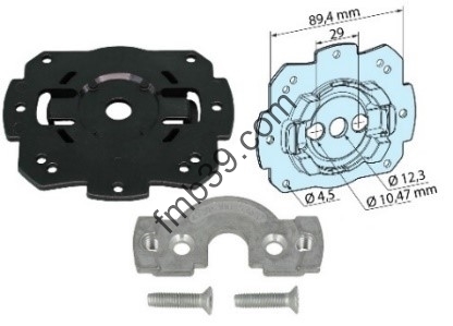 Pour moteurs BECKER Support moteur BECKER avec clip et vis pour joue ZF