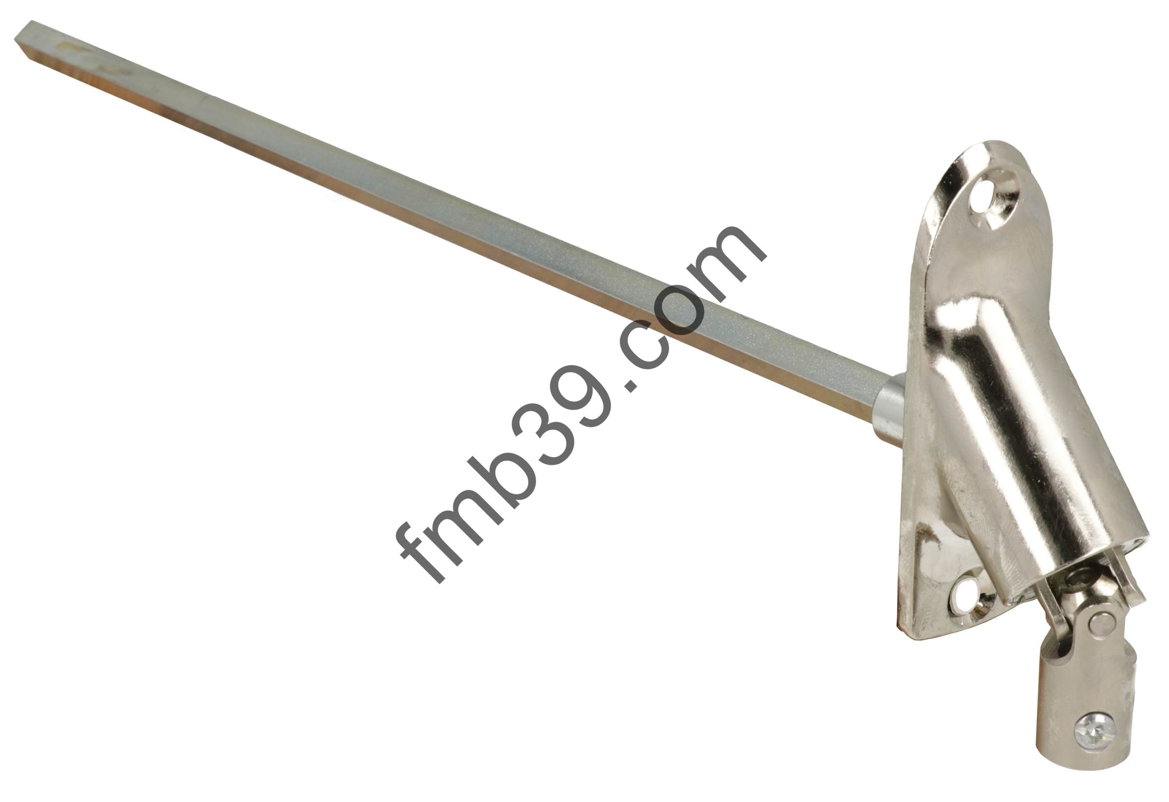 Sorties de caissons - Blocs guide - Cardans Sortie de caisson zamac 90° vis plat. chromée