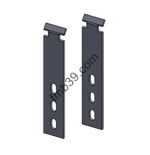 Accessoires de portes basculantes Paire d'accroche ressorts basculante à 3 trous (porte Allemande)
