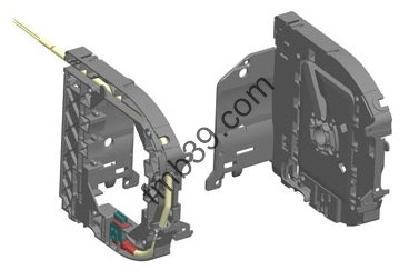 Composants et tiroirs pour coffres Joues MONO ID2 avec support d'axe CI long - La paire