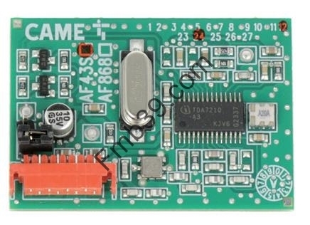 Automatismes Carte radio embrochable 433.92 MHz CAME