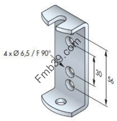 Supports moteurs Support étrier pour moteur T6 45Nm/60Nm avec ent. 30/56