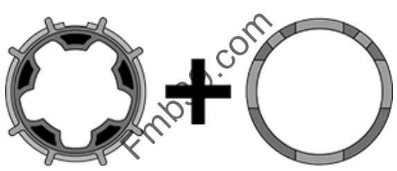 Adaptations tubes Adaptation SIMU D95 moteur Ø80 pour tube Ø100 x 2