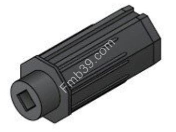 Embouts Embout lg 89 mm pour tube octo de 40 mm avec carré 10 femelle