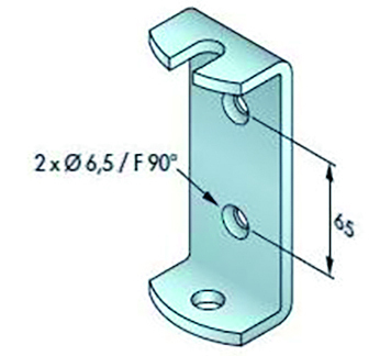 Supports moteurs Etrier support pour moteur T6 - couple maxi 80 Nm