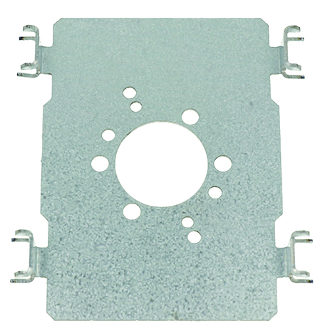 Supports moteurs Plaque d'adaptation en acier galva de 85 x 116 pour coffre ID