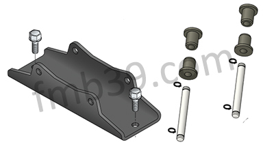 Supports, chaines et débrayage Kit socle SIMUBOX avec sabot et fixations