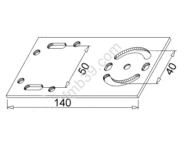 Accessoires et supports Plaque secteur pour couple conique DEPRAT