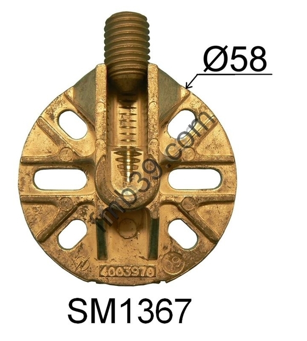 Poulies et embouts pour stores Palier support fin de course Ø 58 mm