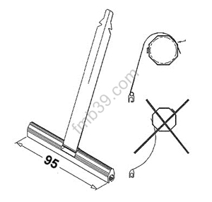 Attaches tabliers Attaches fendues pour mini lames