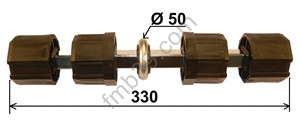 Embouts Jonction double pour tube octo de 60