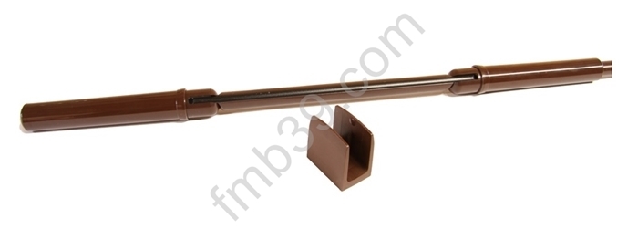 Tringles assemblées Tringle oscillante coloris marron Ø 12 mm - Lg 1500 mm