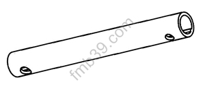 Pièces pour tringles Tringle acier laqué gris clair Ø 12 mm