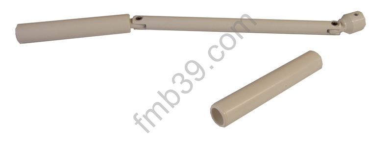 Pièces pour tringles Manivelles acier pour tringle hexa de 10 mm - bras de 180 mm