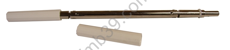 Pièces pour tringles Manivelles acier bras rond de 180 à poussoir pour tringle Ø 14 mm