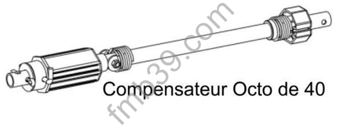 Compensateurs et ressorts Compensateurs pour tube octo de 40