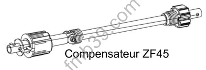 Compensateurs et ressorts Compensateurs pour tube ZF45