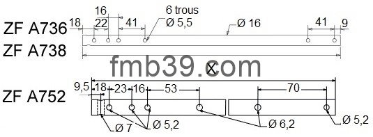 Compensateurs et ressorts Axes compensateurs