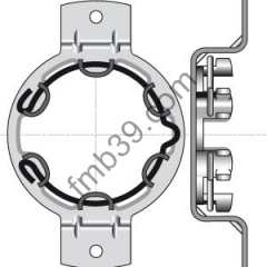 Pour moteurs SOMFY Support Ø 50 Omega entraxe 100 mm