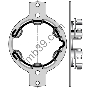 Supports moteurs Support Ø 50 plat