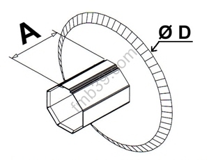 Flasques de guidage Flasques coulissantes pour tube octo de 40