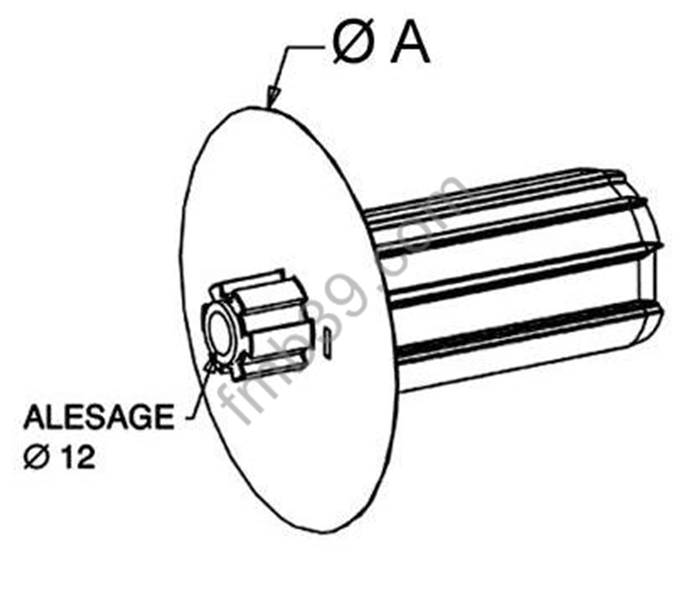Flasques de guidage Embouts flasque monobloc